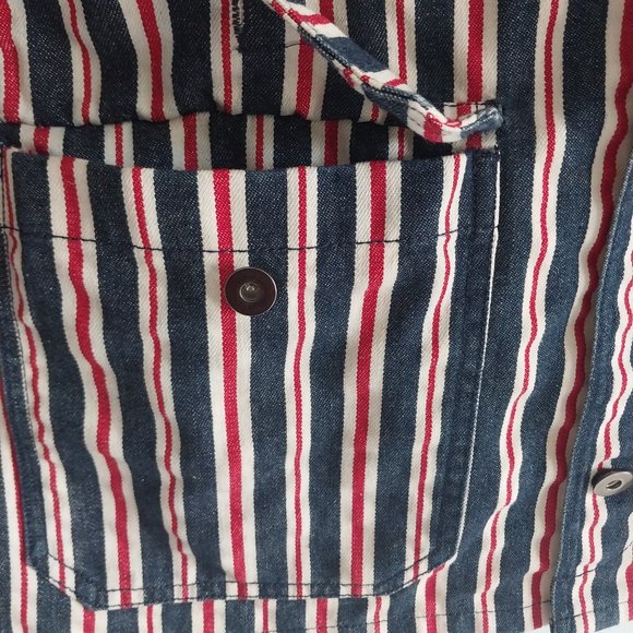 Pleasures Stripped Utility Denim Jacket - Picture 6 of 13